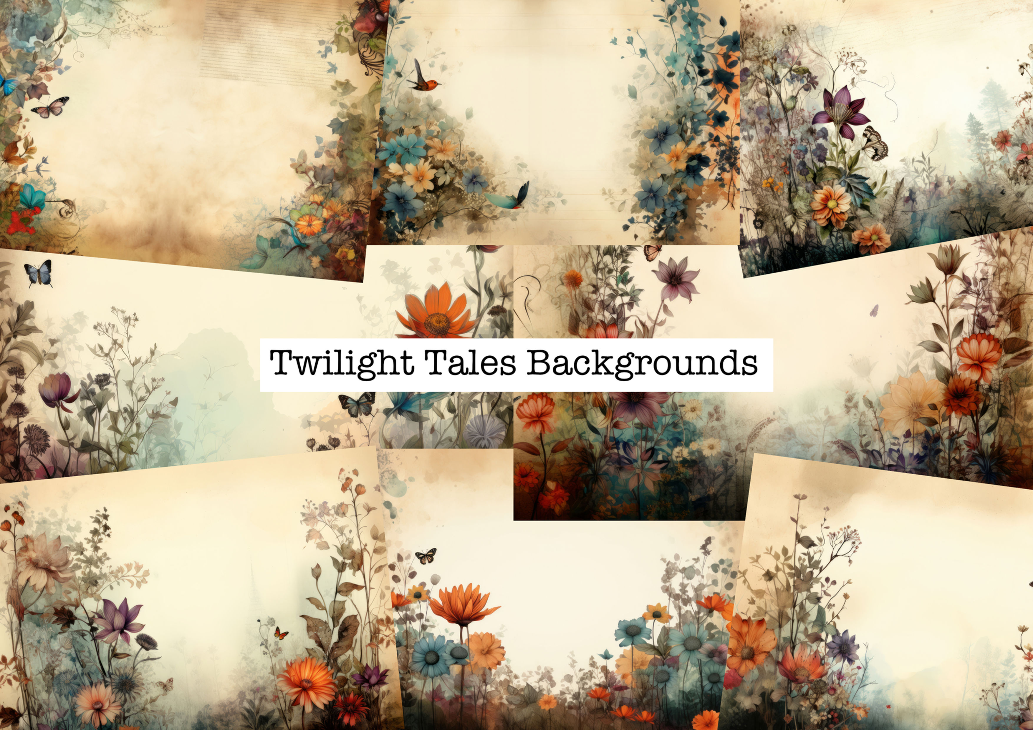 Twilight Tales Backgrounds US LETTER