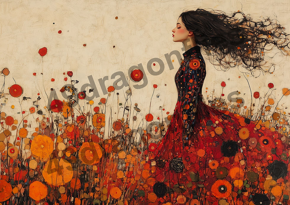 Thumbnail: Autumn Muse Backgrounds A4 Size