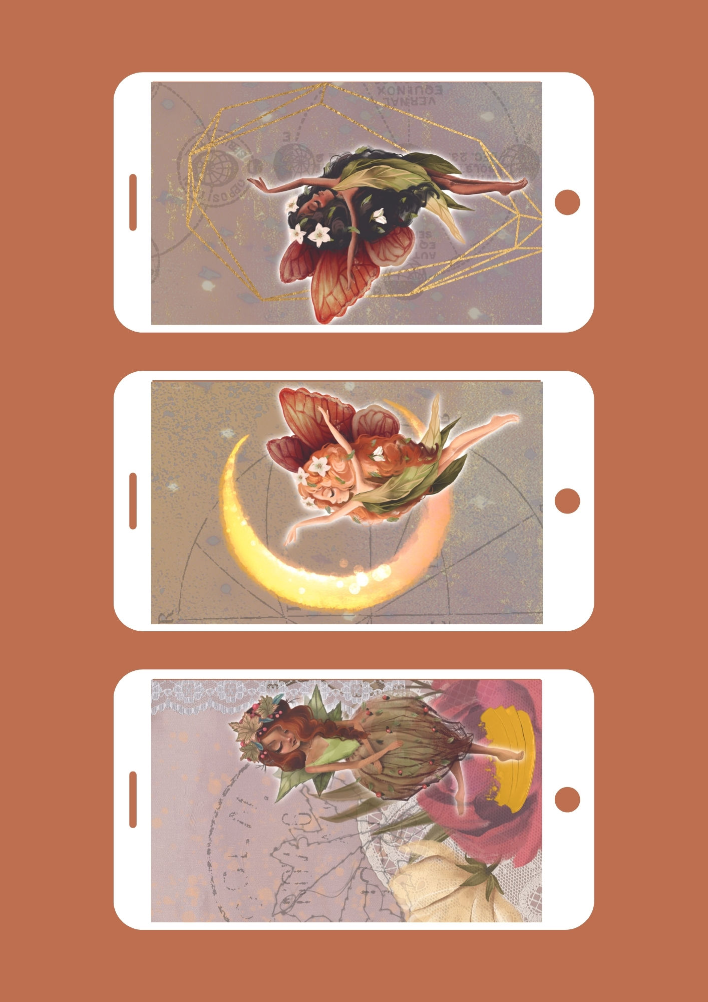 3 Phone Wallpapers, Once Upon A Time Set 2