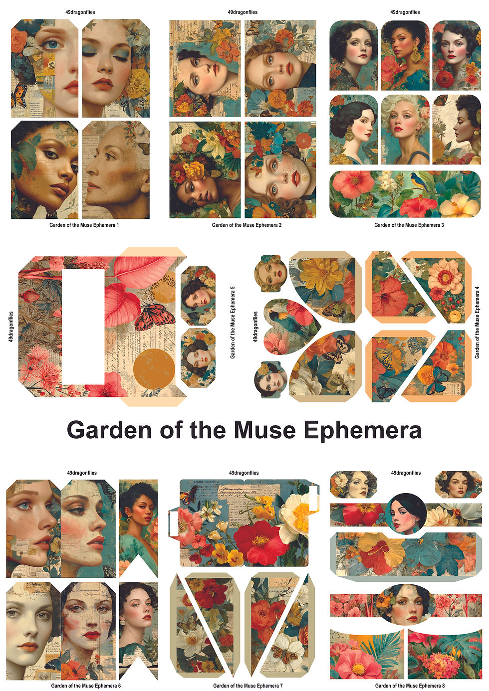 Thumbnail: Garden of the Muse Ephemera A4 Size