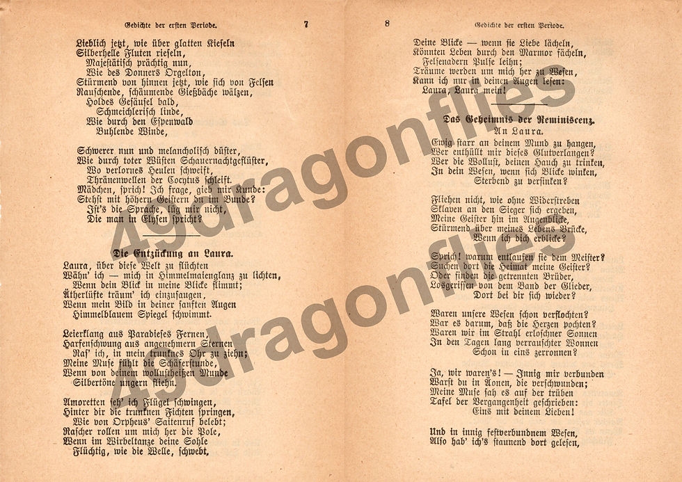 Thumbnail: German Vintage Book Pages A4