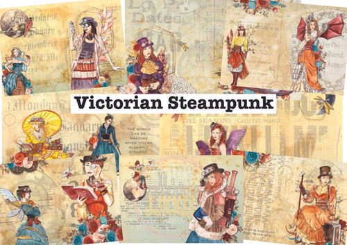 Victorian Steampunk Backgrounds US LETTER SIZE | 49dragonflies