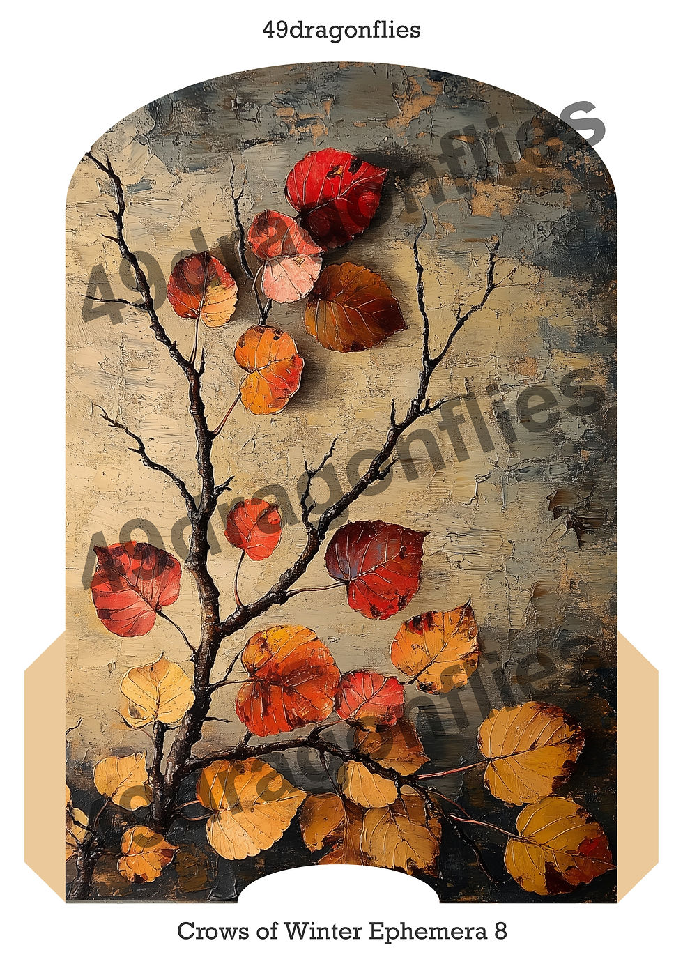 Thumbnail: Crows of Winter Ephemera US LETTER Size