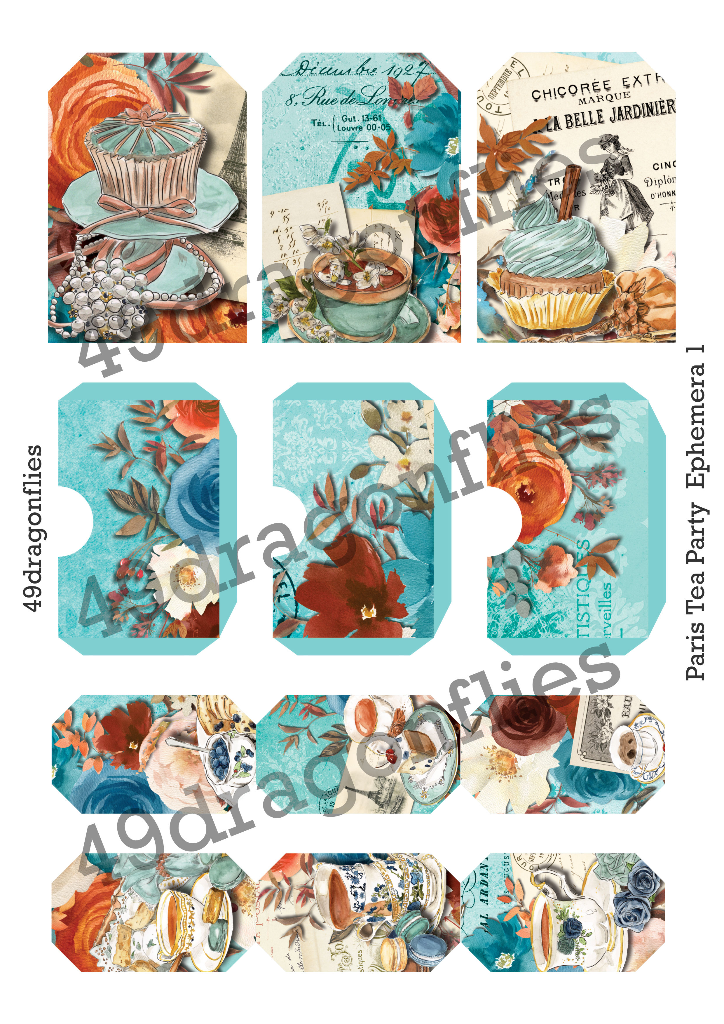 Paris Tea Party Ephemera