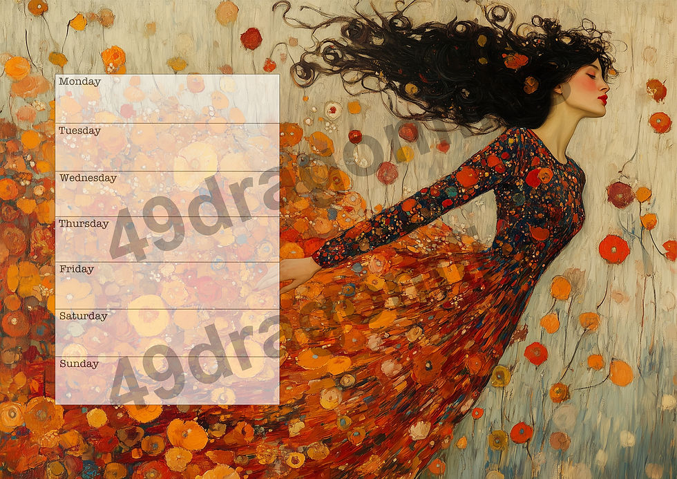 Thumbnail: Autumn Muse NO DATE Planner Pages A4 Size