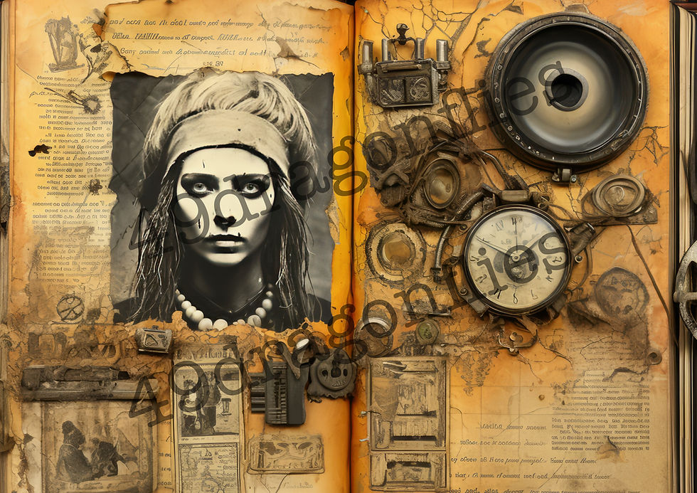 Thumbnail: Haunting Heirlooms Junk Journal Pages US SIZE