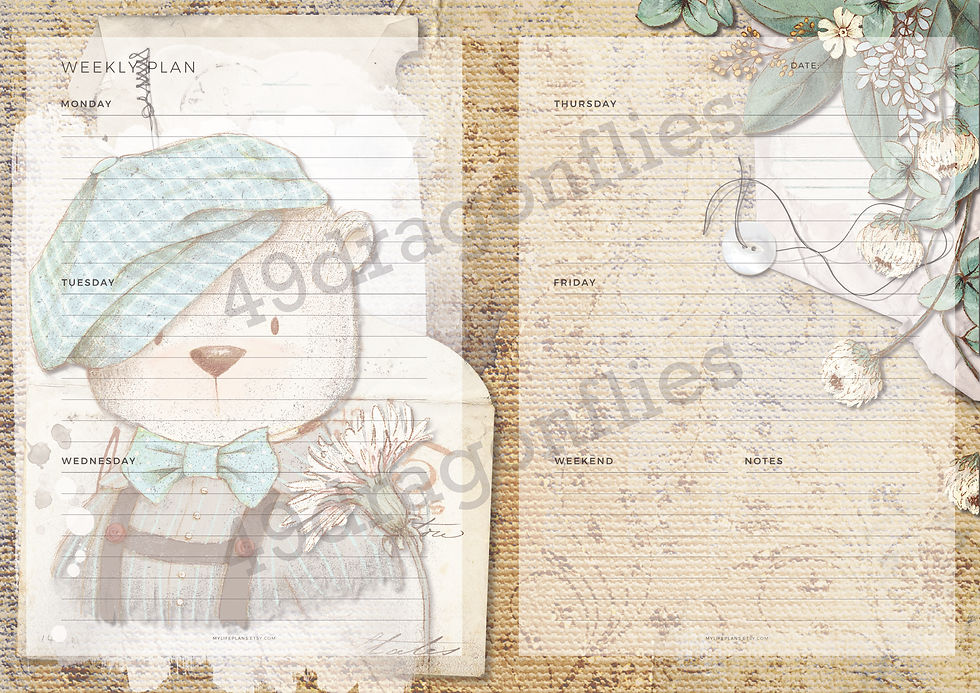 Thumbnail: Felix Fox and the Gang Weekly Double Spread NO DATE With Background