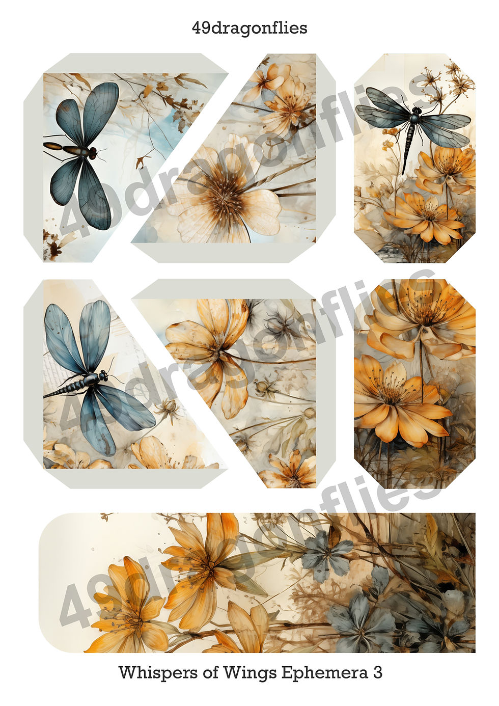 Thumbnail: Whispers of Wings Ephemera US LETTER