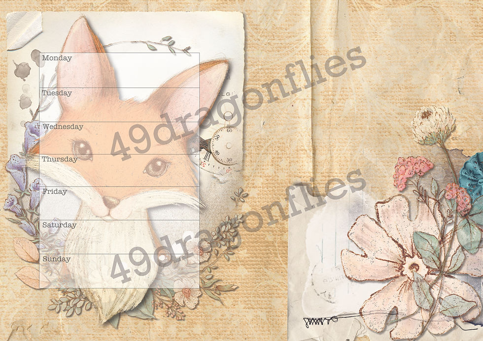 Thumbnail: Felix Fox and the Gang Weeklies and Monthly NO DATE With Background