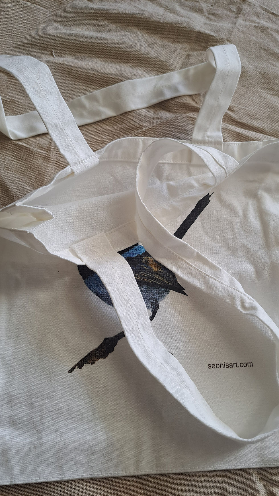 Thumbnail: Small Tote Bag - 'Blue Wren'