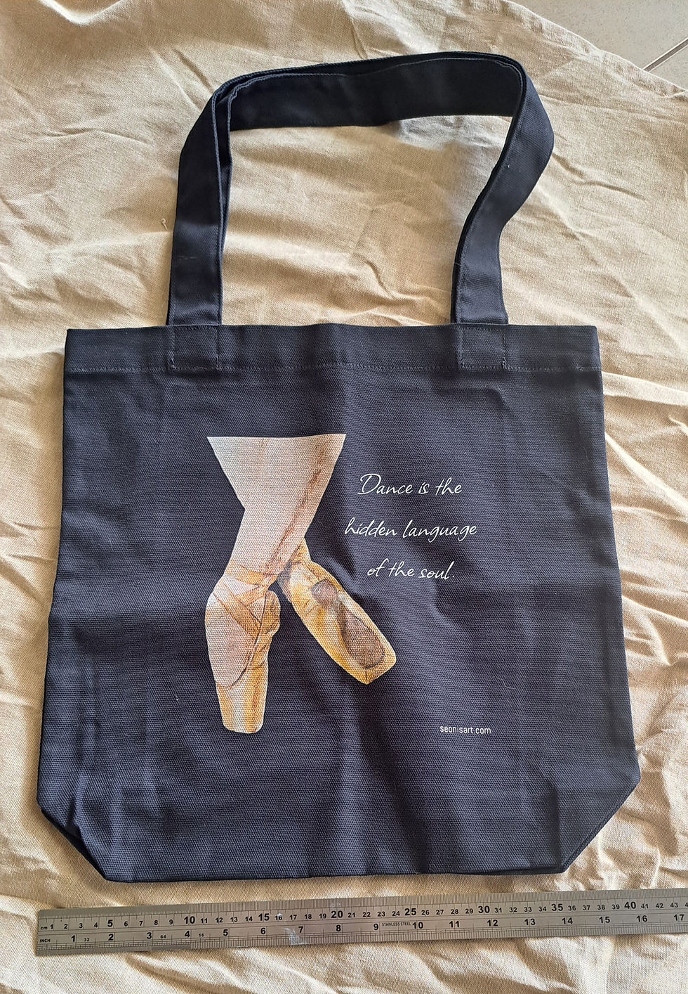 Thumbnail: Medium Tote Bag - 'Ballet Shoes'
