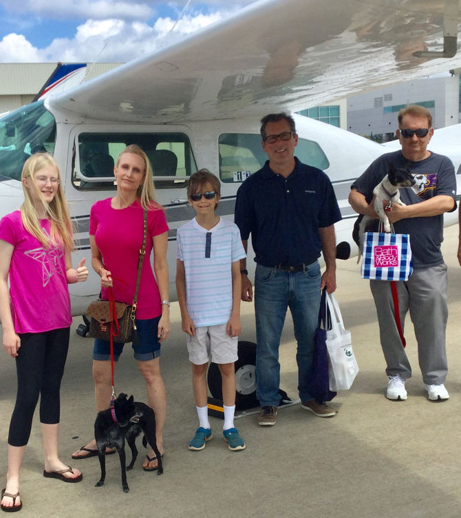 A CrisisDogsNC Group Flight