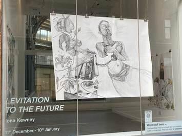 Solo Art Exhibition and installation of 8 large scale drawings ' Levitation to the future' The Briggait Wasps Studios Dec 10th 2020- March 10th 2021.
