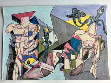 'Dinner' 2020. £450.
Unframed