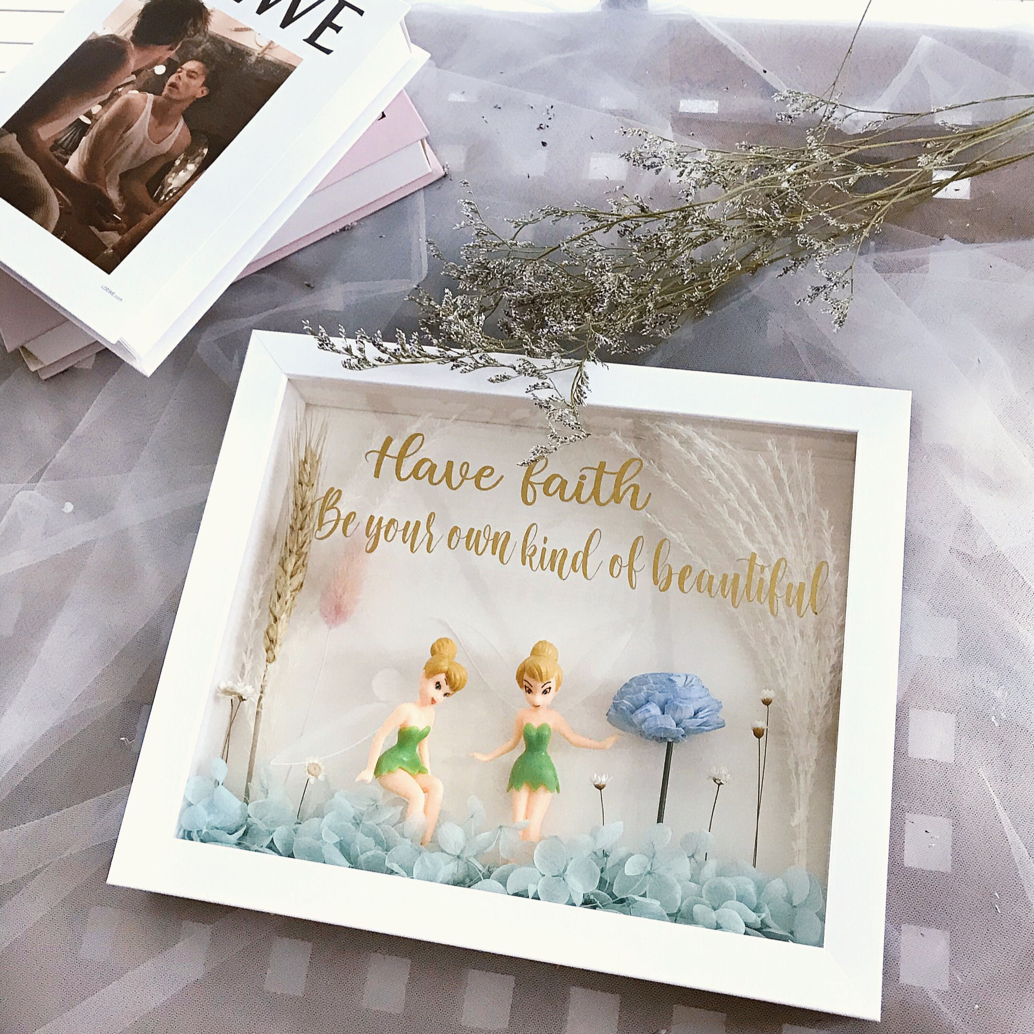 Pixie Dust Preserved Flower Frame