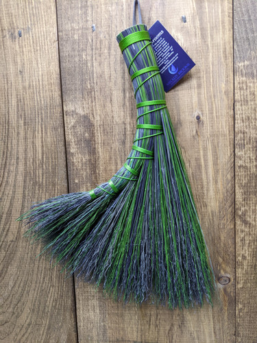 Balai à Main En Broomcorn Vert - Fait Main Aux États-Unis (Kentucky) - Neuf