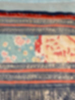 Kissen aus alten Batikstoffen