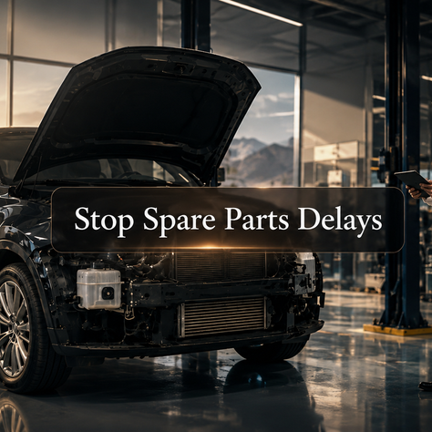 Spare parts delays blocking repair bays in an Oman garage