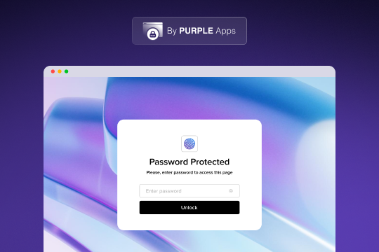 Password Protected Page banner