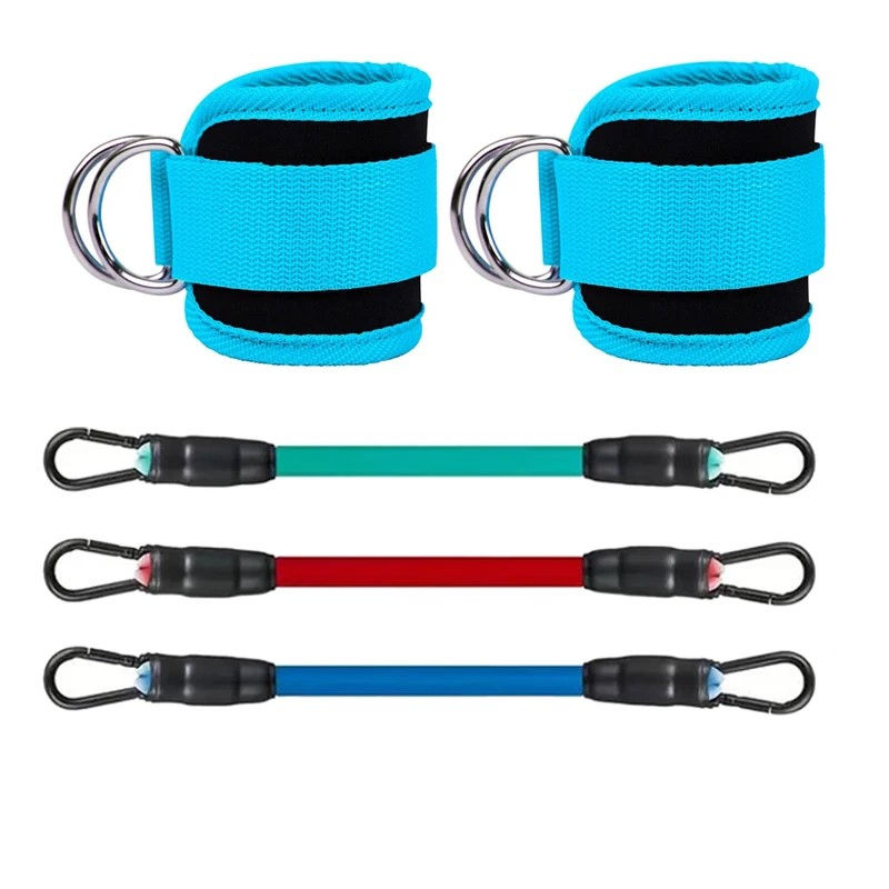 Thumbnail: Ankle Straps Resistance Bands Set Fitness Workout Exercise Equipment Ankle Weigh