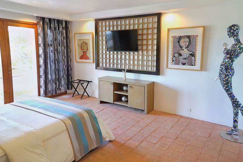 Main bedroom in Esmeralda beachfront apartment in Los Destiladeros