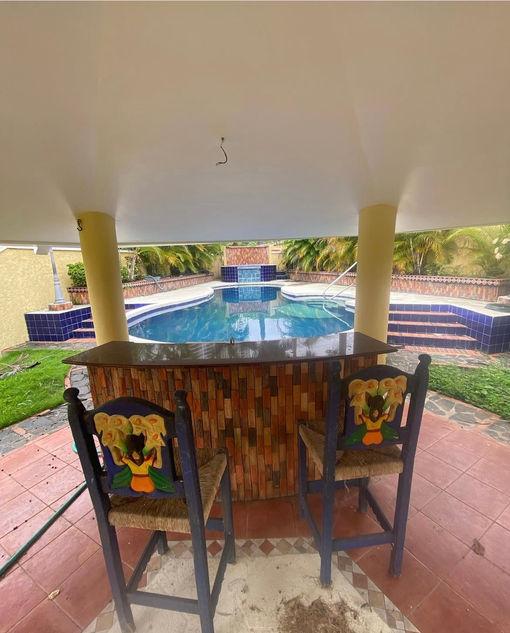 “Formal dining area in spacious luxury home in Costa del Este, Panama”