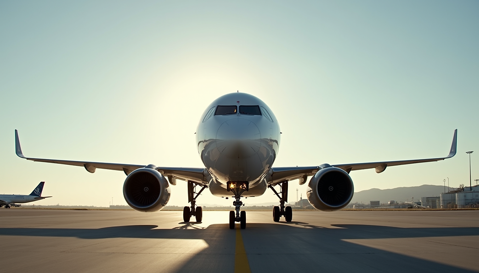 Avión de Air Europa preparándose para despegar en un aeropuerto internacional.