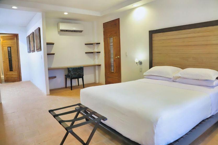 Main bedroom in Esmeralda beachfront apartment in Los Destiladeros