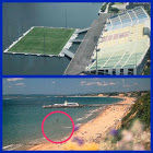 New Football Beach-stadium, no diving!