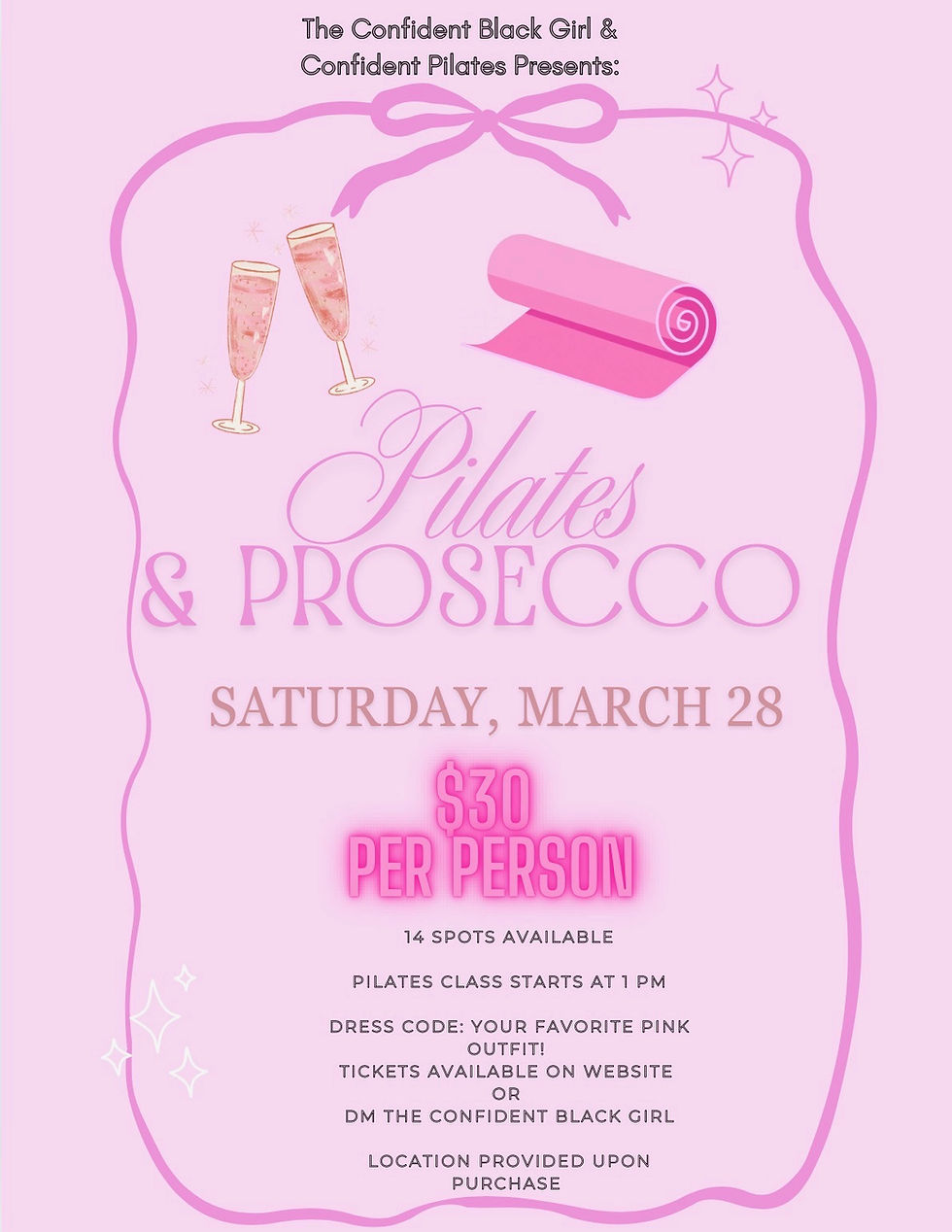 Pilates & Prosecco  A Confident Pilates Experience