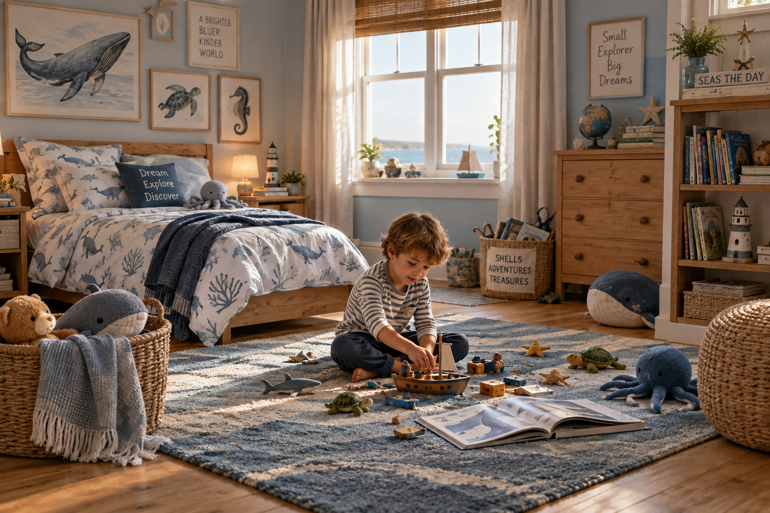 chambre d'enfant inspiration mer océan