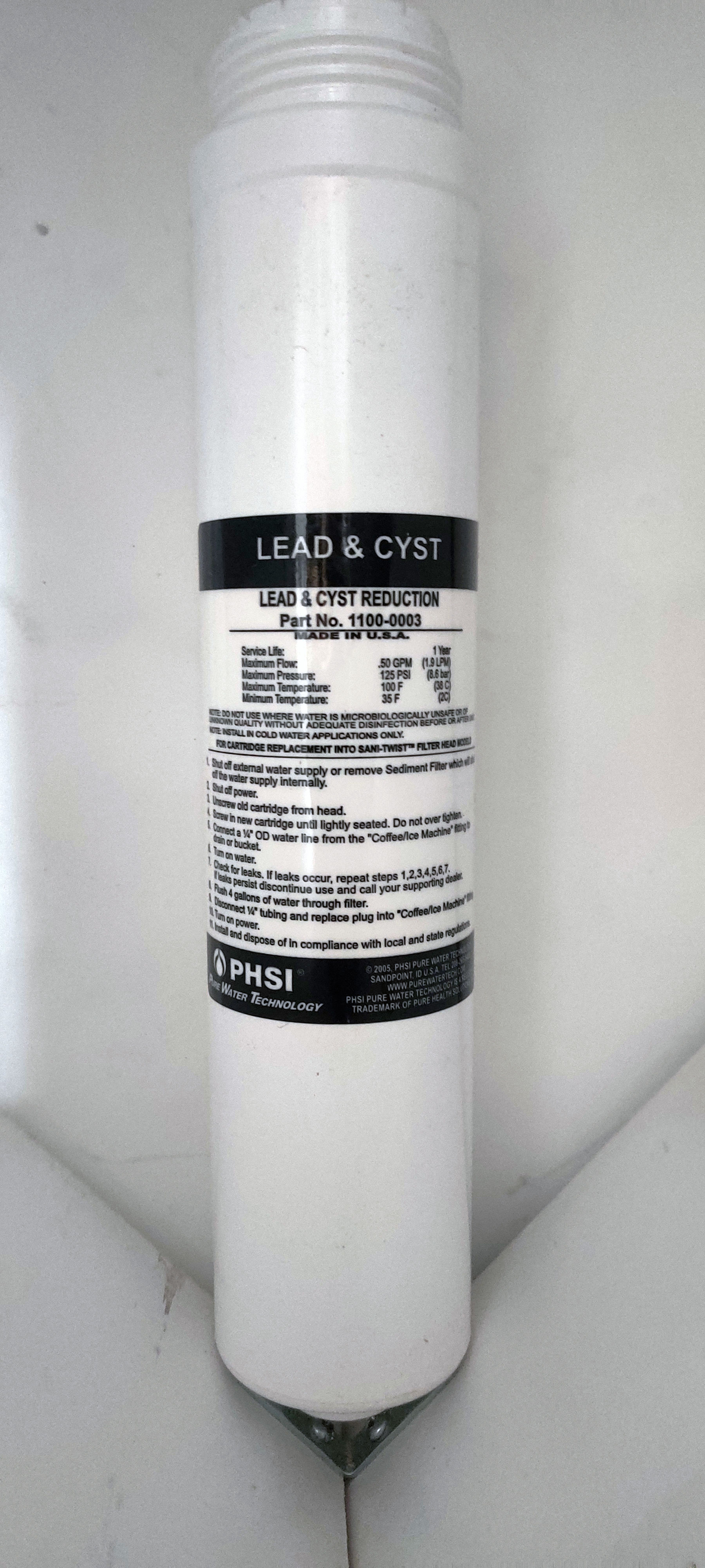 PHSI Lead & Cyst Filter