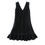 Thumbnail: Open-Back Ruffle Detachable Dress - Black