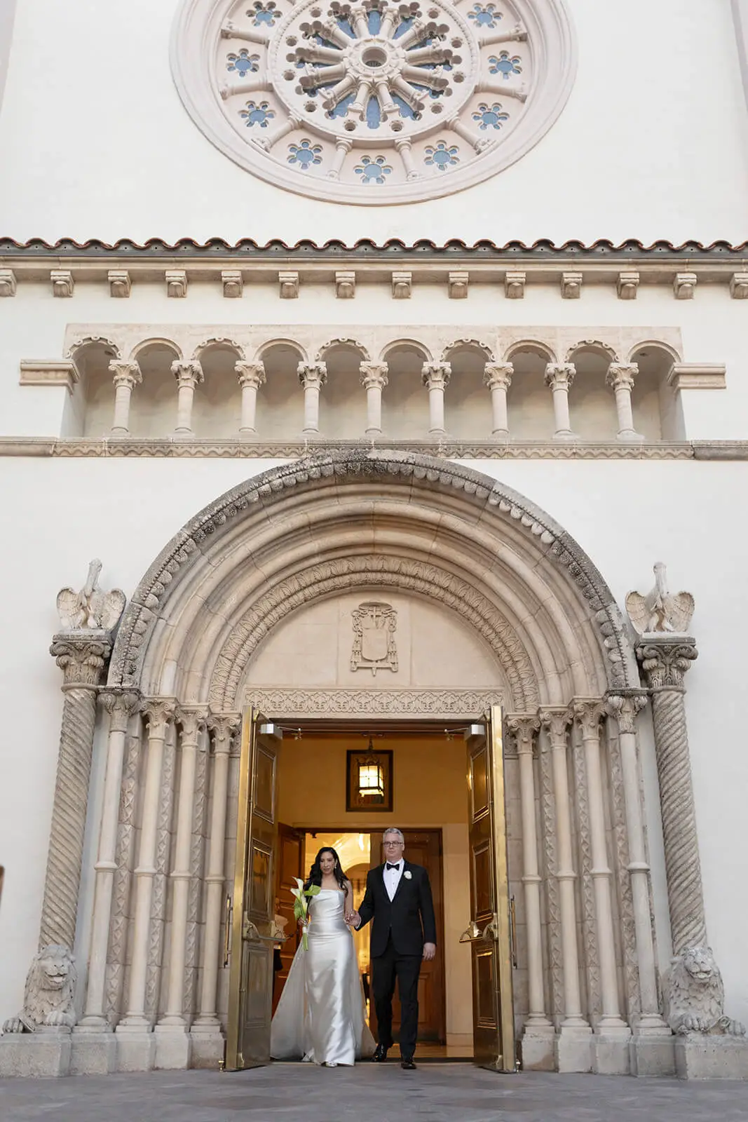 Wedding at st Patricks catholic church miami
