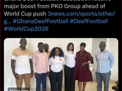 Ghana Deaf Football Association Receives Major Boost from PKO Group Ahead of World Cup Push.