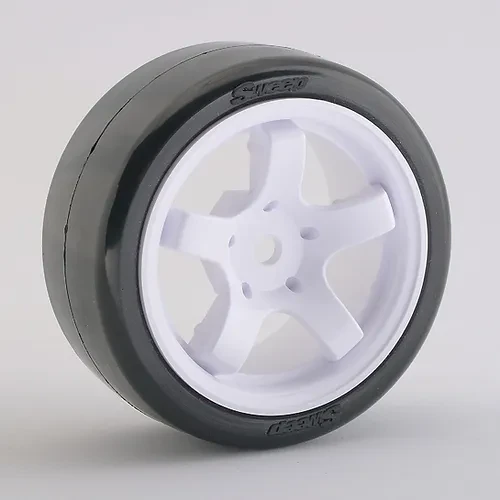 SWEEP DHIGH END COMPOUND MINI TYRES PREGLUED WHITE RIMS /4pcs