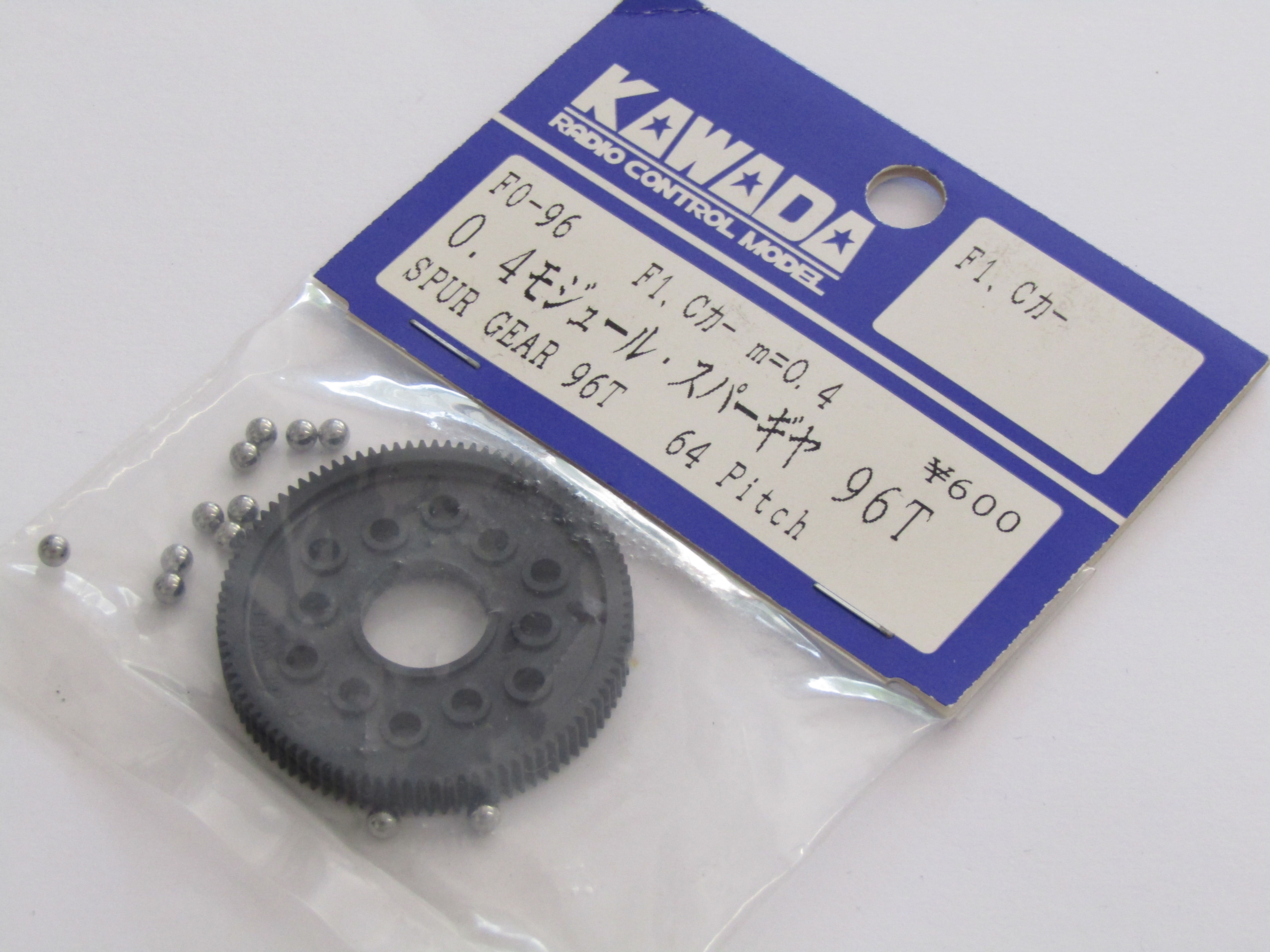 Kawada 0.4 Mod Spur Gear 96T (Tamiya F1 / Group C)  F0-96