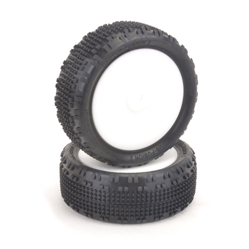 CACTUS FUSION 2 1/10 4WD TYRES YELLPREGLUED U6898 RaceCraft R/C