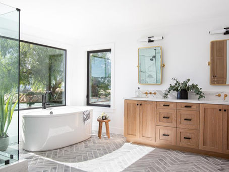 Bathroom remodel nice finishes and clean.