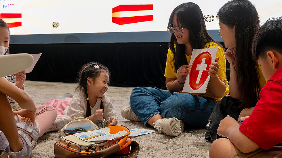 Sharing the good news of Jesus to the children :)