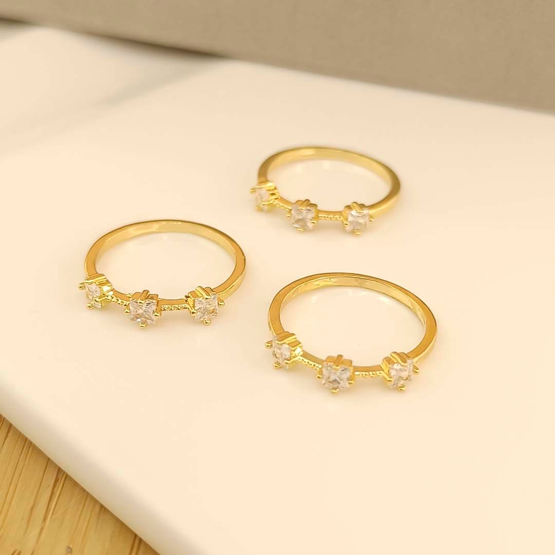 Anillo Triple Cuadradito