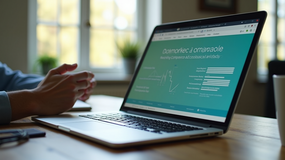 Close-up view of a laptop screen showing an online environmental compliance course