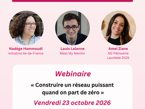 Inscription - Webinaire « Construire un réseau puissant quand on part de zéro » du 23 octobre 2026