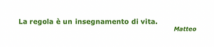 Definizione delle regole