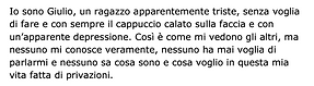 Riflessione su una sofferenza adolescenziale
