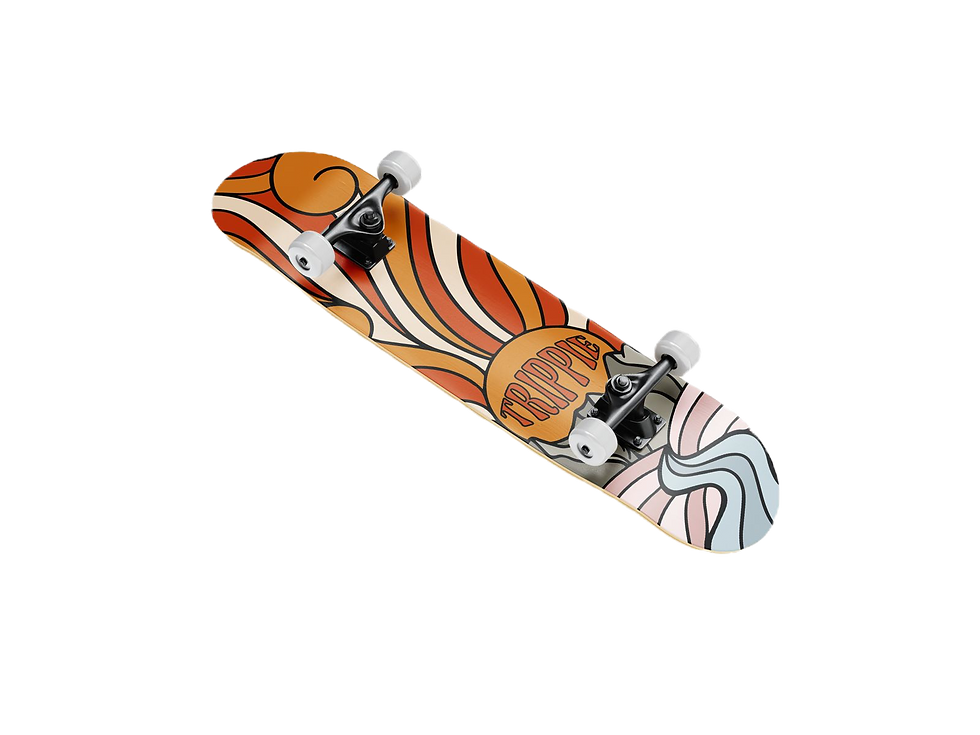 Thumbnail: trippie orange skateboard deck