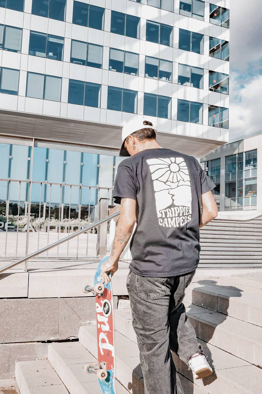 Thumbnail: tc cream black t-shirt