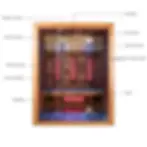 Thumbnail: SaunaScape Deluxe Full Spectrum Low EMF Infrared Sauna