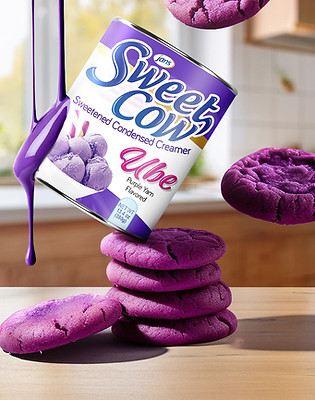 sweet cow sweetened condensed milk ube cookies