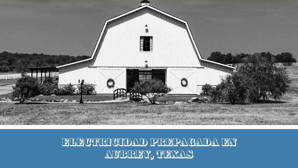 Electricidad prepagada en Aubrey, Texas
